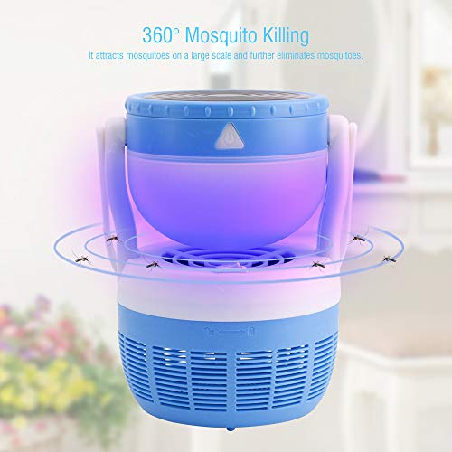 Preisvergleich Produktbild JLong LED Moskito-Lampe Elektrischer Insektenvernichter Moskito-Mörder, Physikalischer Moskito Killer gegen Fliegende Insekten ohne Chemie / geruchsneutral / separater Fangbehälter / Ventilator-Falle