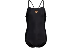 arena Feel Light Drop Back Solid Girls' One-piece Swimsuit, Quick-drying, Sporty Swimwear made with 100% Recycled Polyester with Maximum Chlorine Resistance