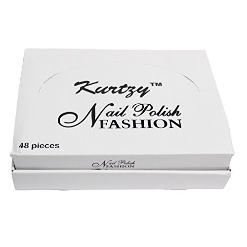 Kurtzy TM 48 Nagellack Fläschchen mit je 8ml für Maniküre/Pediküre Modischer Matt Glitzerlack - 8