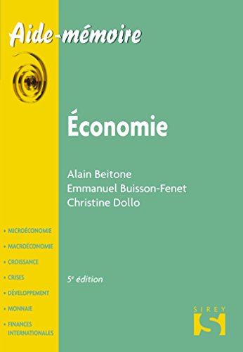 Télécharger Économie - Aide-mémoire Francais PDF