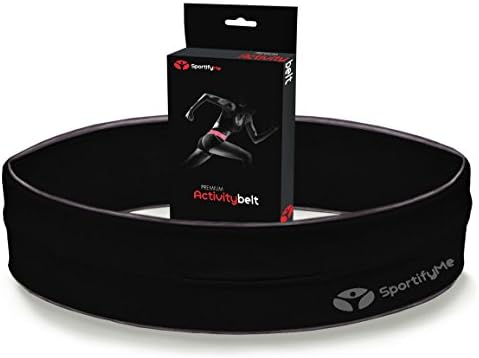 #1 Reflective Running Belt -Premium Runners Belt - Flip Band Workout Belt - ZIPPER option Fitness Belt Superior 2 iPhone Armband - Reflective Belt Piping &amp; Logo Running Waist Pack 4 keys,CC, Iphone 6