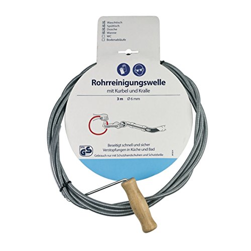 Preisvergleich Produktbild Rohrreiniger Reinigungswelle Rohrreinigungswelle Wasserabflussspirale 6mm x 3m für verstopfte Abflüsse in Küche Bad