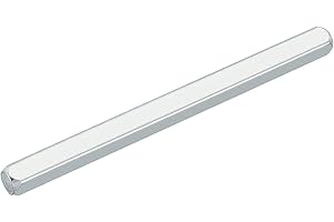 QUARKZMAN Türgriff Spindel, Vierkantstift Ersatz Türgriffspindel, 95 x 7 mm Türspindel Ersatzteil Türbeschlag Haustür für Türgriffe Innentüren 4 mm Dicke Türen Türklinken, Silber