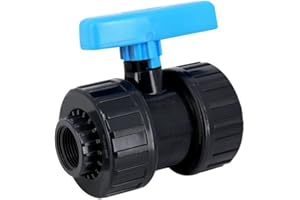 CENTROCOM Vanne à boisseau PVC pression à visser FF 3/4" - Catégorie Vanne et robinet PVC