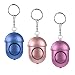 Produktbild SanGlory 3 Stücke Taschenalarm 140 dB Persönlicher Alarm mit LED Taschenlampe Schlüsselanhänger, Panikalarm Selbstverteidigung Sirene für Frauen, Kinder und Mädchen (3 Farben&3 Stück)