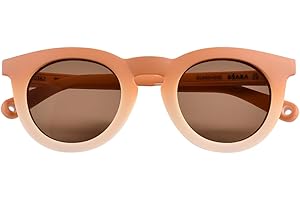 BEABA, Lunettes de soleil pour enfant 4-6 ans, Protection 100% UV - CAT 3, Protection Latérale, Confort Optimal, Branches ajustables 360°, Adapable à la vue, Collection Retro