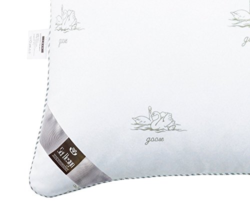 Mikrofaser Kopfkissen 80 x 80 Premium Qualität, extra weich und formstabil mit daunenähnlicher Füllstruktur SWAN. Füllung aus 100% hochqualitativen und silikonisierten Mikrofasern – hergestellt mit innovativster Technologie. Für Allergiker geeignet. - 4
