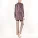 Le Chat Womens Basic Fleece Loungewear Jacket Brown Size 10