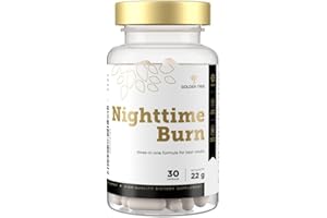Golden Tree Nighttime Burn pillole dimagranti ad azione rapida per uomo e donna - brucia grassi con L-carnitina, Neopuntia e radice di valeriana - integratore termogenico per perdere peso dormendo