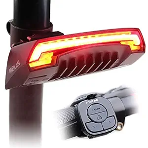 Meilan X5 Smart Bike Tail Light -Automatic Brake Highlight,Wireless Control,Laser Beams,Turn Signs, USB Rechargeable