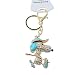 Produktbild CARMANI - Snoopy-Muster Kristallrhinestone Metallschlüsselketten Schlüsselring Schlüsselhalter Keyfob Art- und Weisecharme-hängende Geldbeutel- / Handbeutel-Dekoration