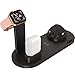 Produktbild Quick Wireless Charger, 3 in 1 Handy Halterung für, Kabelloses Ladegerät Schnelles Adefunktion, für Apple Watch, Airpods, iPhone XS/XR/X/8 Black