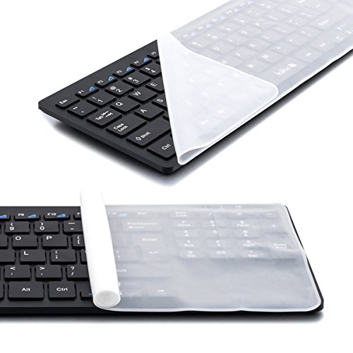 kwmobile Robuster, hauchdünner Tastaturschutz aus Silikon für 15″ – 17″ Laptop / Notebook / Ultrabook in Transparent – effektiver Schutz vor Verschmutzung und Abnutzung - 3