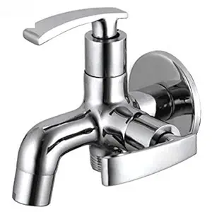 JAGGER SOFT Full Brass 2 in one tap Two Way tap for Bathroom/ 2 in 1 tap for Washing Machine/ 2 in 1 tap for Bathroom ( Wall Flange and Teflon Tape )