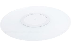 Generic Akryl Skivspelare Slipmat Clear Sound Mat Förbättrar Ljudkvaliteten för 12-tums Skivspelare - Antistatisk Designad