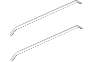 BOZONLI 2 Pcs Srebrny Uchwyty do szafek kuchennych Uchwyty do szafek Uchwyty do szuflad Uchwyty łazienkowe ze stopu aluminium (Rozstaw otworów 320mm)
