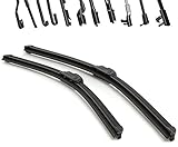 Premium Soft/Flat Scheibenwischer ohne sichtbaren Metallbügel. Super Optik und Funktionalität. Hervorragende Wischleistung und hohe Lebensdauer. Wischerblatt aus Naturgummi. Kinderleichte Montage durch EASY-CLIP. Kein Rubbeln und Schleifen mehr auf der Scheibe. Gute Wischleistung auch bei größeren Geschwindigkeiten. Für alle gängigen Wischerarme.