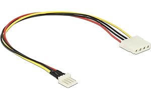DELOCK Stromkabel Floppy St 4pin -> Molex 4Pin BU 30cm