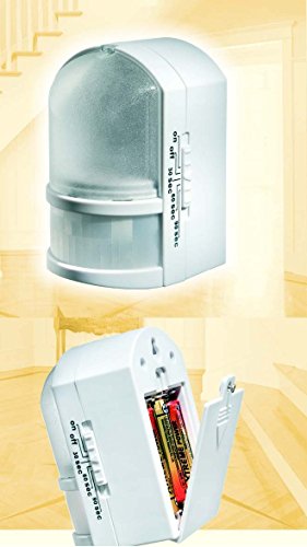 Trango LED Nachtlicht mit Bewegungsmelder - Sicherheitslicht mit Automatikfunktion Batterie-Betrieb 3xAA (TG11-039)