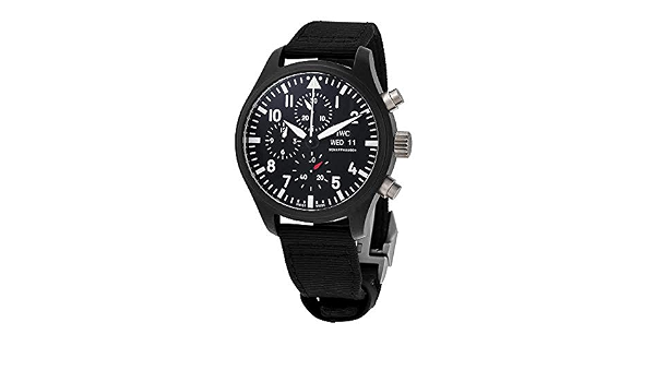 IWC Pilot's Flyback Cronografo Ceramica TOP Gun Mens Watch IW389101 : IWC:  Amazon.it: Orologi