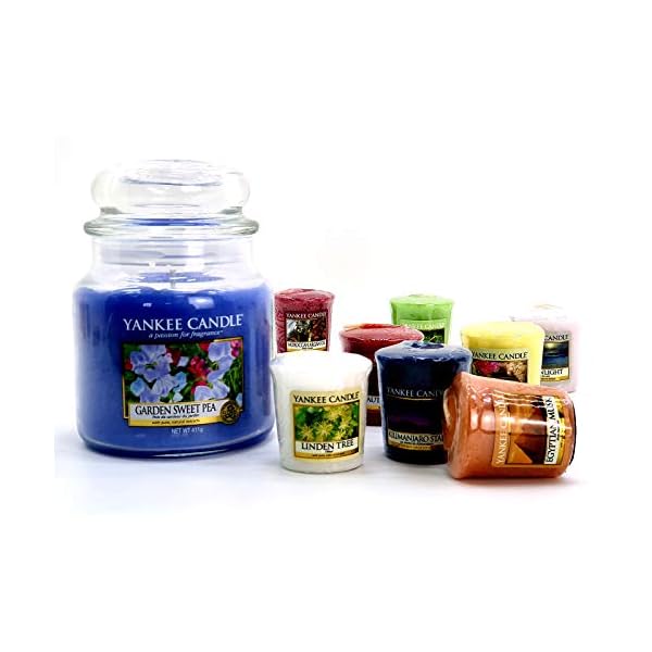 Yankee Candle Official 9 Piece Blossom Collection Set 1 x Medium Jar