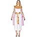 Produktbild Frauenkostüm orientalische Prinzessin Amira | langes Kleid mit aufwendigem Kragen | traumhaftes Cape | Oberarm- und Unterarm-Stulpen (XXL | Nr. 300480)