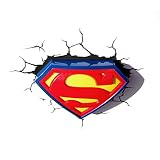 DC Comics Superman Logo Wandlampe 3D Light FX LED Kinderlampe -Nachtlicht für kinder mit automatische Abschaltung und wandaufkleber - 7