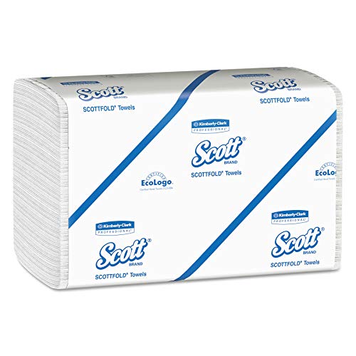 ScottMultifold Hand Towels 6633, 1-Ply, White, Soft, Strong & Highly Absorbent – Ideal for Everyday Hand Drying, 25 Packs x 175 Sheets (4,375 Total)ECOLOGOThe Forest Stewardship Council