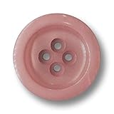 Material: Kunststoff Knopfparadies - 4er Set große, napfförmige Mantelknöpfe aus Kunststoff in dunklem rosa (Puderrosa od. Altrosa). Ø: ca. 30mm!