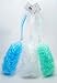 1 Back Bath Mesh Puff Brush & Long Plastic Handle - in White, Green or Blue (Mint Green)