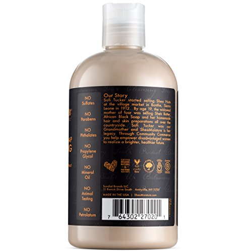 Shea Moisture African black Soap Deep Cleansing Shampoo, 1er Pack (1 x 384 ml) - 3