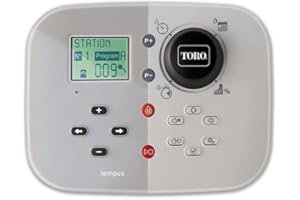 GNCGarden Programmeur d'irrigation Toro Tempus 4 Saisons Intérieur 220V – Minuterie d'arrosage automatique | Contrôleur d'irrigation Série Tempus de taureau Économie d'eau | Programmeur d'arrosage