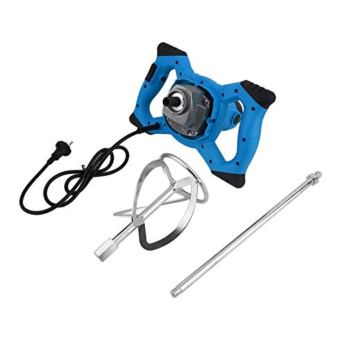 Preisvergleich Produktbild 6-Stufen-Geschwindigkeitsregulierung Rührwerk-Handmischer-Industriemixer elektrisch kann Mischen (blau) EU-Stecker