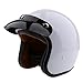 MagiDeal Glossy White ABS 3/4 Open Face Vintage Motorcycle Motorbike Helmet With Sun Visor - S RS.4550.00