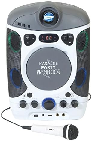 Mr EntertainerCDG Bluetooth Karaoke Player with LED Projector & 40 Track 2017 Hits Discs