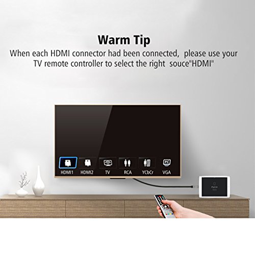 P&A Micro-HDMI Stecker (Typ D) zu HDMI Stecker (Typ A) Kabel 1 Meter – Schwarz - 5