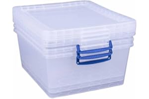 REALLY USEFUL BOX Really Useful Nestable Storage Box 17.5 Litre Pack of 3