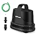 Produktbild MVPower 20W 1500 l/h Tauchpumpe Wasserpumpe Aquarium Pumpe Unterwasser mit 1,2M Wasserschlauch für Teich, Gartenbrunnen Aquarium