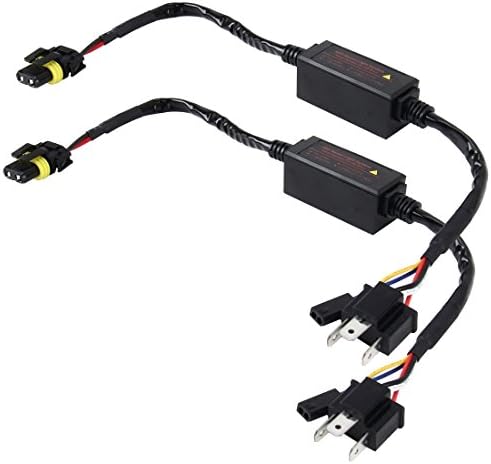 High quality lights, 2 PCS DC 12V-24V Universal H4 Bulb Harness Wiring Relay Harness Relay Wiring HID Relay Wiring Harness HID H4 Xenon Light System Relay Harness for Hi/Lo