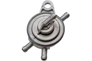 STREETPARTS24 Unterdruck-Benzinhahn 4 Anschlüsse passend für Peugeot V-Clic, Rex RS 450, Suzuki Katana AY 50, Pegasus Sky Corona, China 4-Takt Roller – Zuverlässige Kraftstoffversorgung
