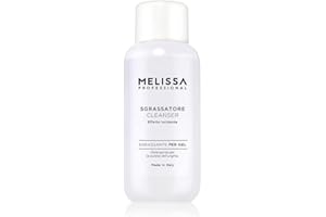 MELISSA PROFESSIONAL Melissa Cleanser Sgrassatore Unghie per Smalto Gel Uv Semipermanente effetto Lucidante 120 Ml Pulizia Pre e Post Applicazione (Neutro, 260 Ml)