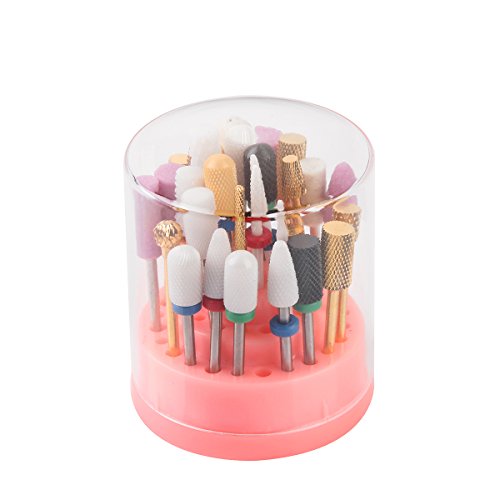 MAKARTT Stand Displayer Nail Drill Bit Holder Professional Nail Art Manicure Tools Nail Drills Box(Not Include Drill Bits)