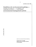 Image de Guidelines for Environmental Auditing: Audit Procedures