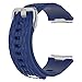 Produktbild Altsommer Multi Farben Armband 23mm Silikon-Armband Intelligente Uhr für Fitbit Ionic Smart Watch für Frauen Herren (170mm-205mm) Weiß (Blau)