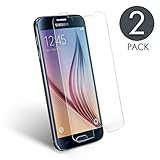 Samsung Galaxy S6 Panzerglas folie 2 Stück, aiMaKE Samsung Galaxy S6 Displayschutzfolie | Panzerglas schutzfolie für Samsung Galaxy S6 | 99% HD Ultra-klar glasfolie (0,33mm)