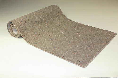 Teppichläufer Maya beige Teppich Brücke Läufer Flur Meterware 50 cm breit robust und trendy 50x100 cm
