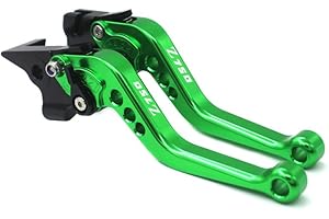 YP YUANPEI Pour z750 2007 2008 2009 2010 2011 2012 CNC réglable court frein levier d'embrayage accessoires de moto (vert)