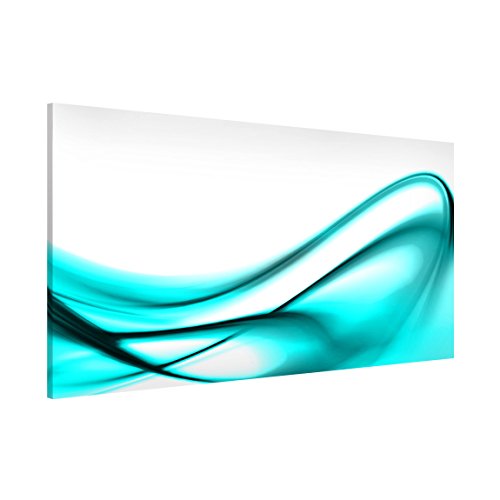 Apalis 108852 Magnettafel Design Memoboard Quer Metall Magnet Pinnwand Motiv Wand Stahl Küche Büro, 37 x 78 cm, türkis