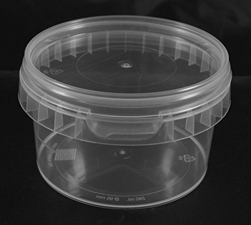 20x Universal Kunststoff Dose mit Deckel Industriestandard Rund Ø 95mm, Fassungsvermögen 240ml - 3