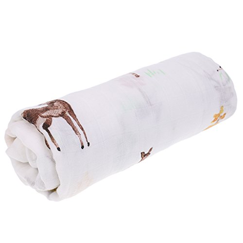 Preisvergleich Produktbild Baoblaze Baby Decke Kuscheldecke Schlafdecke Badetuch Duschtuc Handtuch 120x120cm - Giraffen, 120 * 120cm